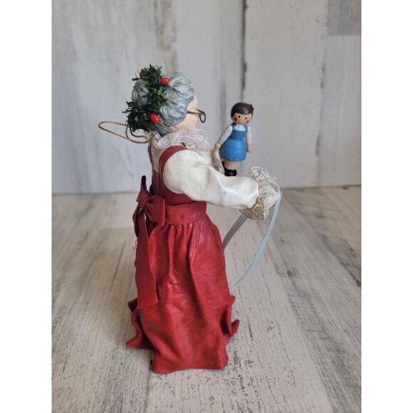 Clothtique possible dreams vintage Mrs Claus tree topper Xmas 1993 - Picture 3 of 6